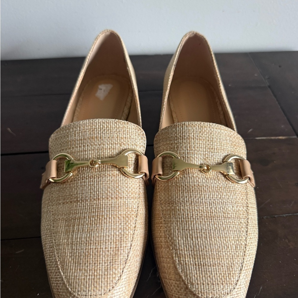 JF London “London” Raffia Loafers